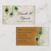 専門の名刺-孔雀の羽 名刺 (正面/裏面)