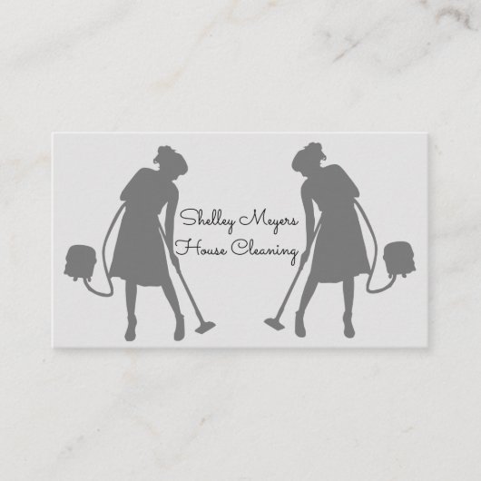 専門の家のクリーニングサービス 名刺 (正面)