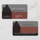 専門の家の建築の不動産業者 名刺 (正面/裏面)