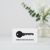 専門の家の鍵の不動産業者ビジネス 名刺 (スタンド正面)