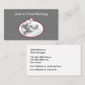 専門の屋根ふきサービス 名刺 (正面/裏面)