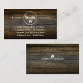 専門の建築者の大工は木工業に用具を使います 名刺 (正面/裏面)