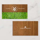 専門の建築者の大工は木工業に用具を使います 名刺 (正面/裏面)