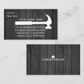 専門の建築者の大工は木工業に用具を使います 名刺 (正面/裏面)