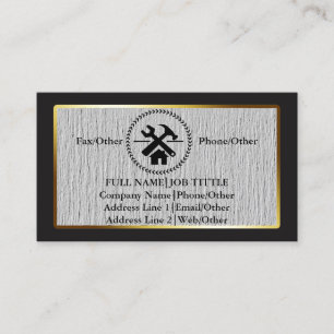 専門の建築者の大工は木工業に用具を使います 名刺