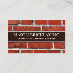 専門の建築者/Bricklayingの名刺 名刺
