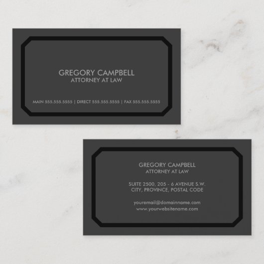 専門の弁護士 名刺 (正面/裏面)