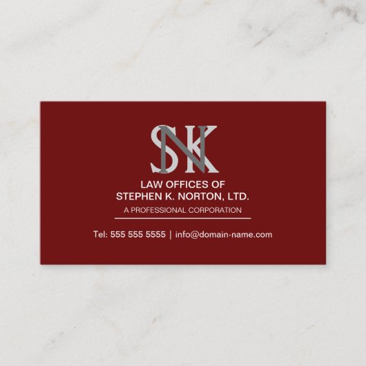 専門の弁護士 名刺 (正面)