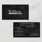 専門の感動的な名刺は達成します 名刺 (正面/裏面)