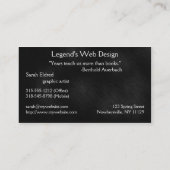 専門の感動的な名刺は達成します 名刺 (裏面)