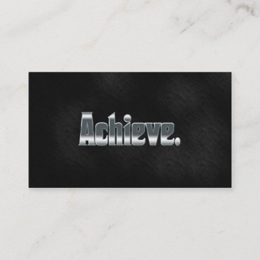 専門の感動的な名刺は達成します 名刺 (正面)