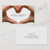 専門の慈善の名刺のテンプレート 名刺 (正面/裏面)