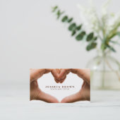 専門の慈善の名刺のテンプレート 名刺 (スタンド正面)