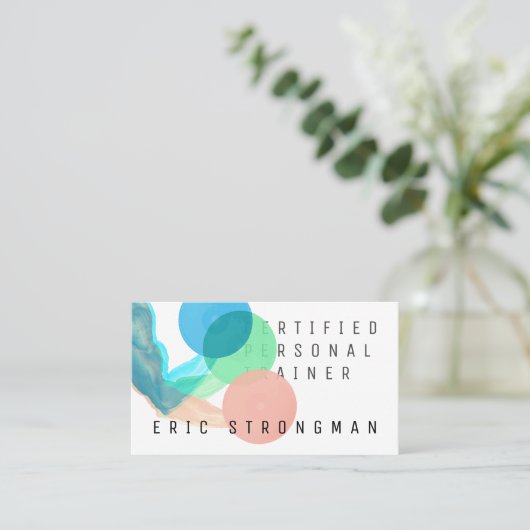 専門の抽象美術の重量挙げ 名刺 (スタンド正面)