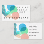 専門の抽象美術の重量挙げ 名刺 (正面/裏面)