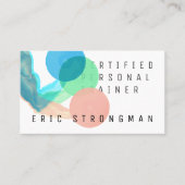 専門の抽象美術の重量挙げ 名刺 (正面)