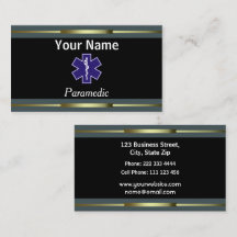 専門の救急医療隊員の金ゴールドおよび黒