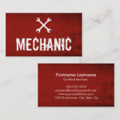 専門の整備士の車のな名刺 名刺 (正面/裏面)
