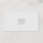 専門の文芸著作権代理人の本の名刺 名刺 (裏面)