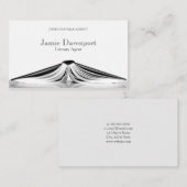 専門の文芸著作権代理人の本の名刺 名刺 (正面/裏面)