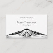 専門の文芸著作権代理人の本の名刺 名刺 (正面)