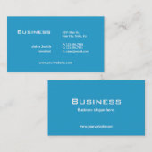 専門の明白でエレガントで青いコンピュータ修理 名刺 (正面/裏面)