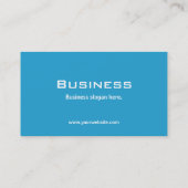 専門の明白でエレガントで青いコンピュータ修理 名刺 (裏面)