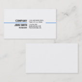 専門の明白でシンプルでエレガントで白い技術 名刺 (正面/裏面)