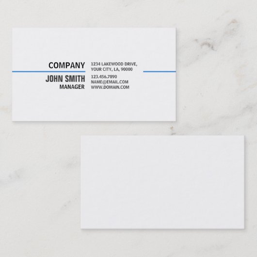 専門の明白でシンプルでエレガントで白い技術 名刺 (正面/裏面)