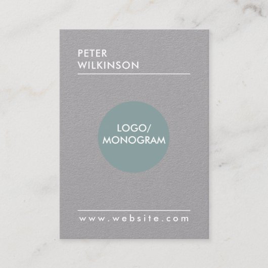 専門の最小主義のスタイル 名刺 (正面)