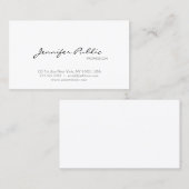 専門の最小主義のモダンでシックで頭が切れるな平野 名刺 (正面/裏面)