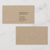 専門の最小主義のモダンで明白な優れたクラフト 名刺 (正面/裏面)