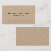 専門の最小主義のモダンで素朴なクラフト 名刺 (正面/裏面)