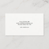 専門の最小主義のモダンなライン 名刺 (裏面)