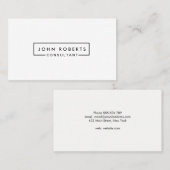 専門の最小主義のモダンなライン 名刺 (正面/裏面)