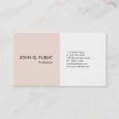 専門の最小主義のモダンな署名の紫外線マット 名刺 (正面)