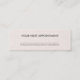 専門の最小主義のリネン小型アポイントメント スキニー名刺