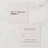 専門の最小主義のリネン正方形の紹介カード スクエア名刺 (正面/裏面)