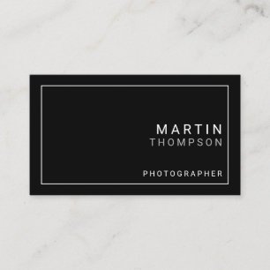 専門の最小主義の白黒 名刺