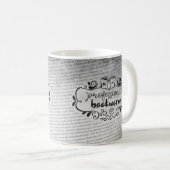 専門の本の虫の紙 コーヒーマグカップ (正面右)