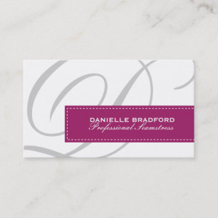 専門の果実のモノグラムの裁縫婦 名刺
