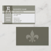 専門の検眼医 名刺 (正面/裏面)