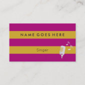 専門の歌手の名刺に"印を付けます" 名刺 (正面)