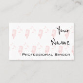 専門の歌手の名刺を"エコーします" 名刺 (正面)