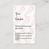 専門の歌手の正札を"エコーします" 名刺 (正面)