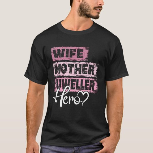専門の母ヒーローマザー・ジュエラー Tシャツ (正面)