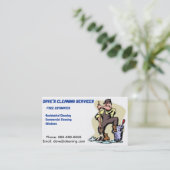 専門の洗剤の名刺 名刺 (スタンド正面)