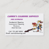 専門の洗剤の名刺 名刺 (裏面)