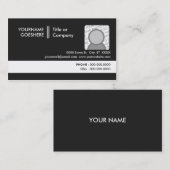 専門の灰色2 名刺 (正面/裏面)