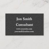 専門の無光沢の黒い名刺 名刺 (正面)